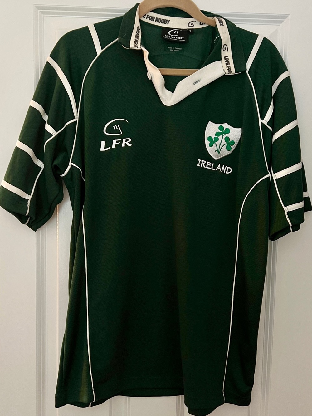 LF Green Ireland Rugby Shirt with White Trim